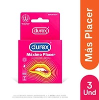 Durex Preservativo Máximo Placer Caja x 3 unid